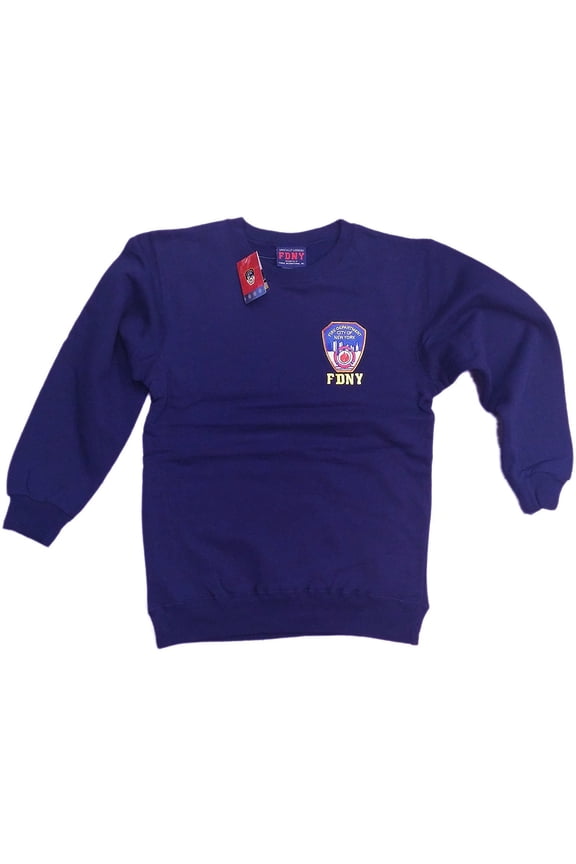 Sweatshirt Mens Crewneck Shirt Navy Blue Fireman Gift XL