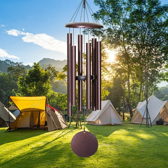 FDOCOI Wind Chimes for Outside Deep Tone,38'' Large Memorial WindChimes Outdoor,Sympathy Wind Chimes Gifts for mom/Grandma,Balcony,Garden Décor,Bronze