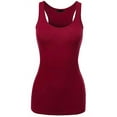 thumbnail image 1 of FDPlus Women's Casual Essential Solid Racerback Tank Top Plus Size, 1 of 2