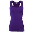 thumbnail image 1 of FDPlus Women's Casual Essential Solid Racerback Tank Top Plus Size, 1 of 2