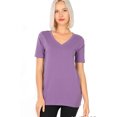 thumbnail image 1 of FDPlus Women's Plus Size Perfect V-neck Tee T-Shirt, 1 of 1