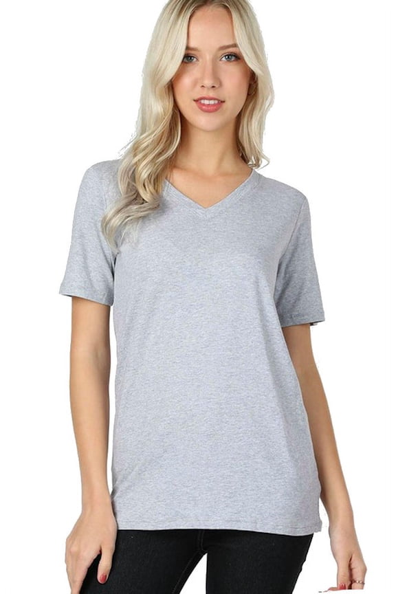Women's Plus Size Perfect V-neck Tee T-Shirt