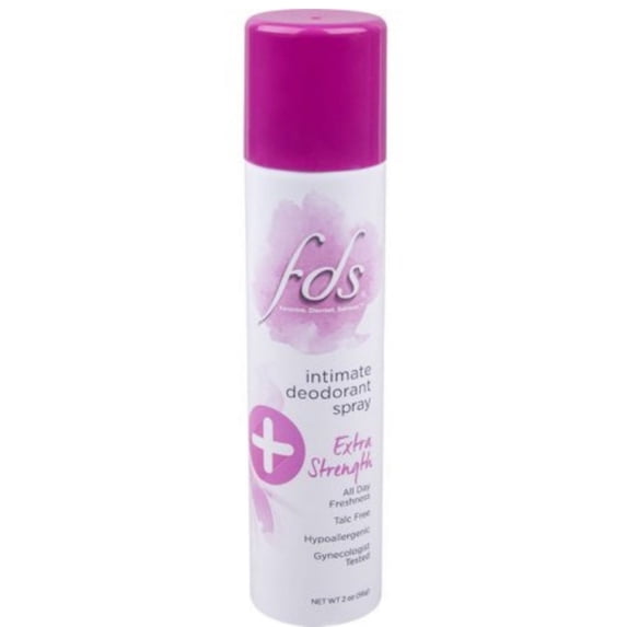 FDS Feminine Deodorant Spray, Extra Strength 2 oz (Pack of 6)