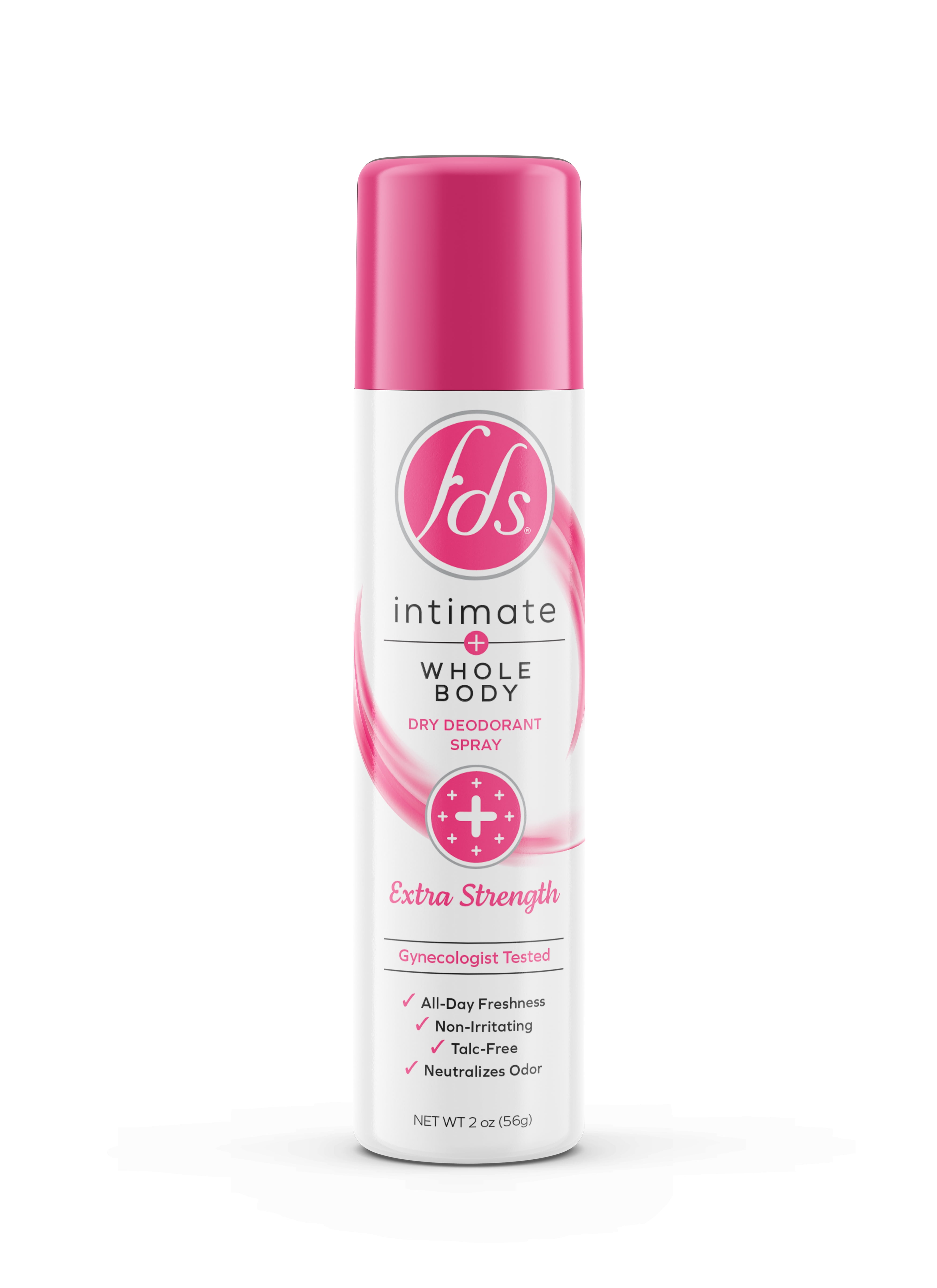 FDS Intimate + Body Dry Feminine Deodorant Spray, Extra Strength, 2 oz