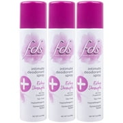 (Pack of 3) FDS Feminine Deodorant Spray, Extra Strength, 2 Ounce Spray