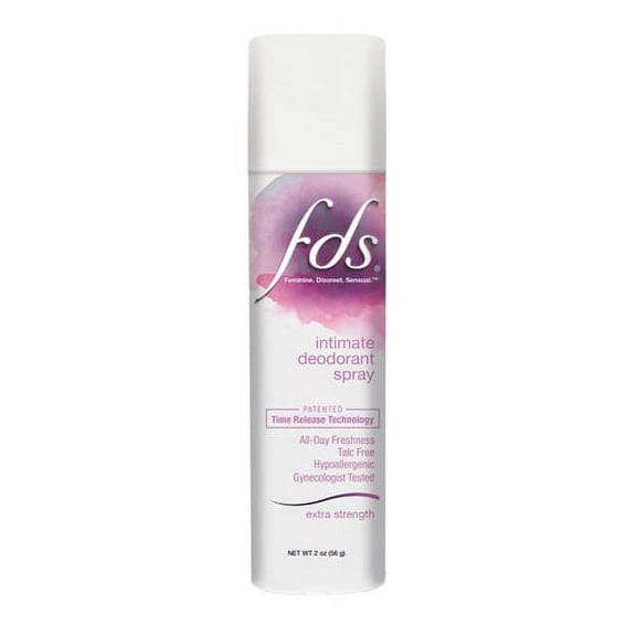 FDS Intimate Deodorant Spray, Extra Strength, 2 Oz