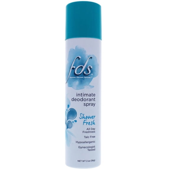 FDS Intimate Deodorant Spray, Shower Fresh, 2 oz (Pack of 4)
