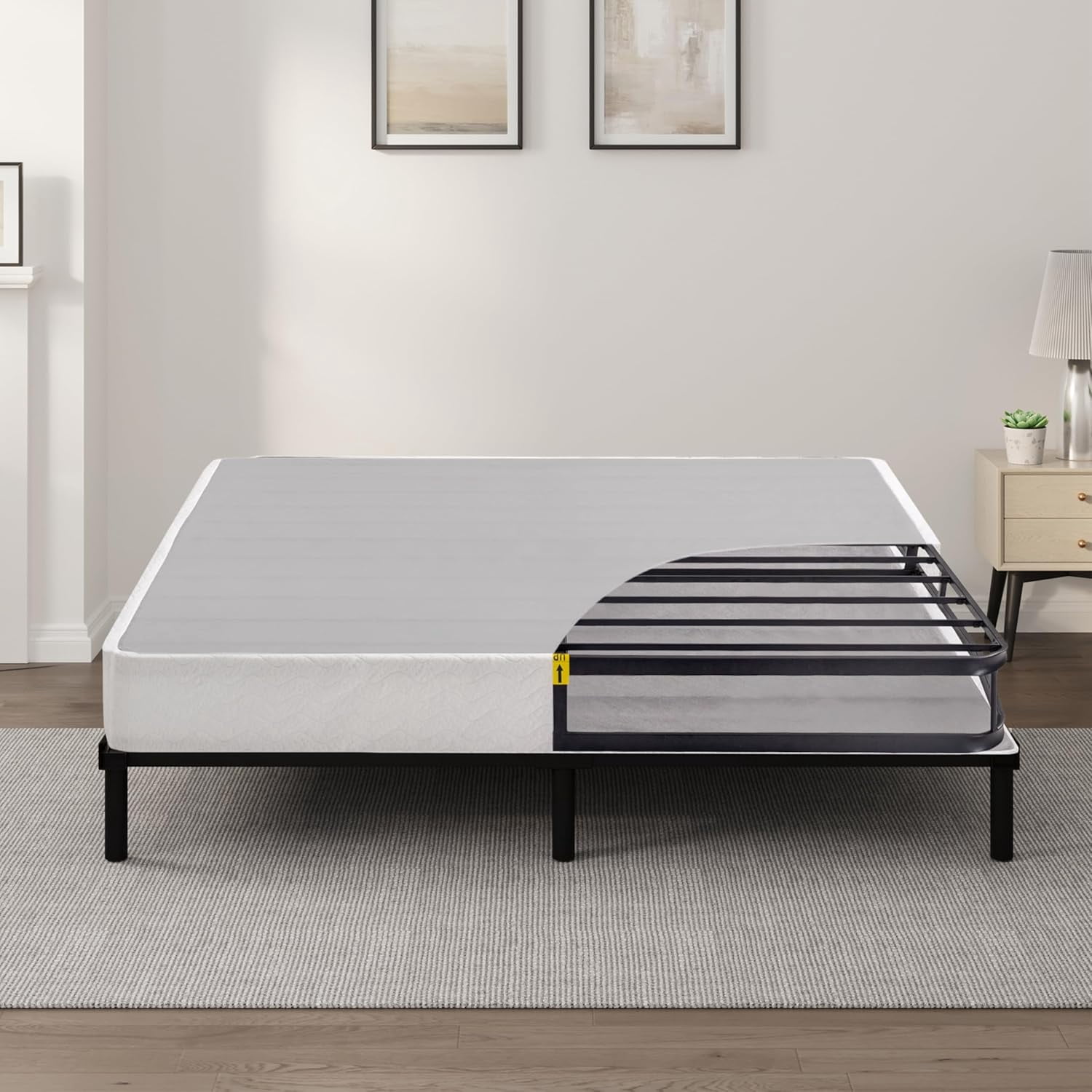 FDSHOIYN 5 Inch Metal Box Spring with Quick Assembly Sturdy Mattress ...