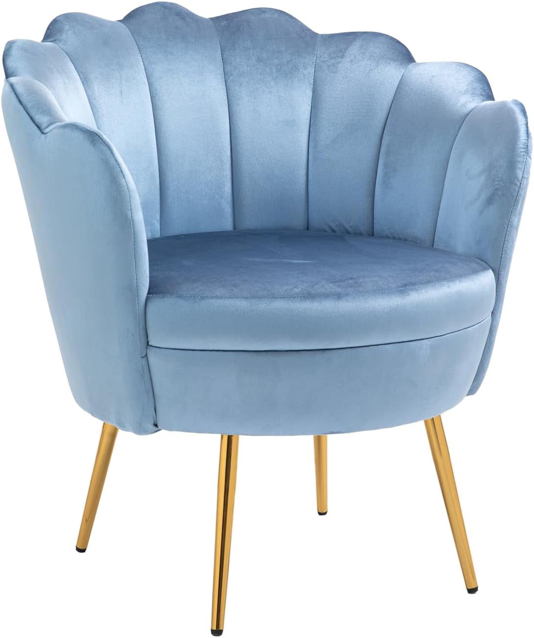 FDSHOIYN Modern Accent Velvet Chairs Comfy Upholstered Vanity Chairs ...