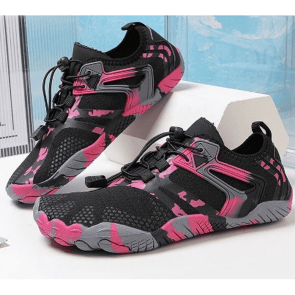 FDSKWKY Barefoot Water Shoes Women Mens Aqua Sock Athletic Hiking Water Sports Shoes for Swim Beach Pool Sand Diving Walking