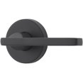 thumbnail image 1 of FDSQUCRR190 Full Dummy Square Lever and Contemporary Round Rose Satin Black Finish, 1 of 1