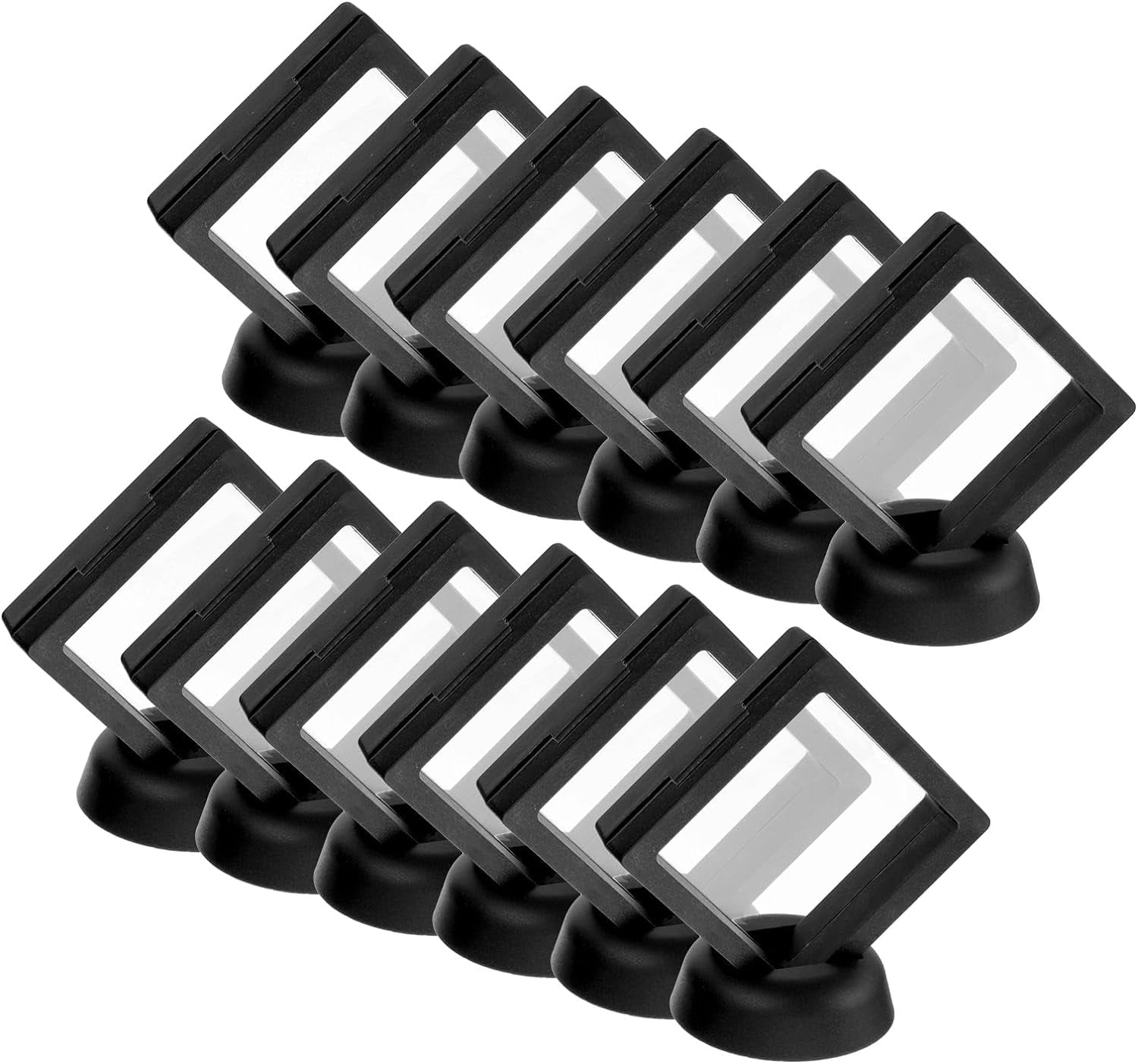 FDTBYHVYT 20 Pcs 3D Floating Display Case 2.76 x 2.76 Inch Floating ...