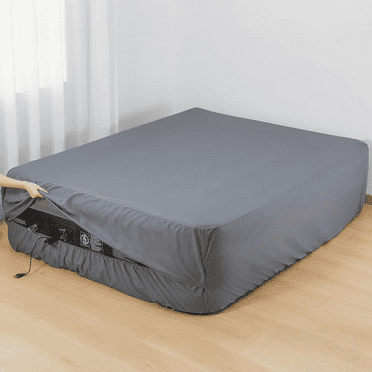 FDTBYHVYT Extra Deep Pocket Queen Sheet for Air Mattress  Queen Sheets Deep Pocket Bed Sheet with All-Round Rubber Band  Sanded Fabric Mattress Sheet and Enveloped Opening  Fit with 13-21