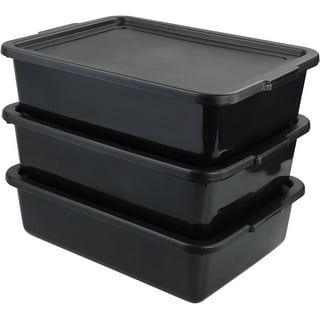 Utiao4 Pack Versatile Plastic Bus Box 8 L Small Commercial Bus Tubs 14 85 X 10 8 X 4 1
