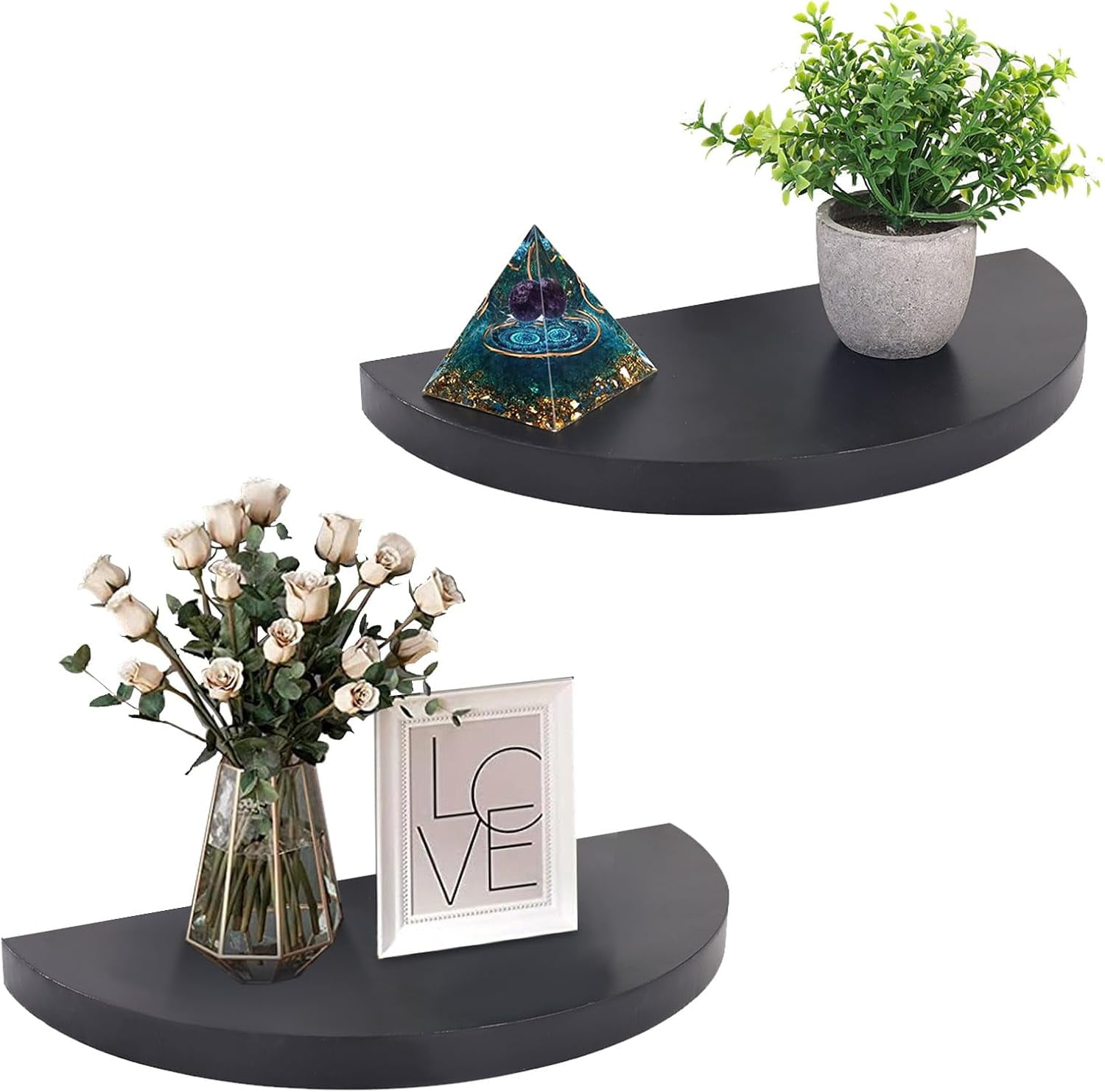 Half Circle Floating Shelf