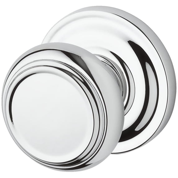 FDTRATRR260 Full Dummy Traditional Knob and Traditional Round Rose Bright Chrome Finish