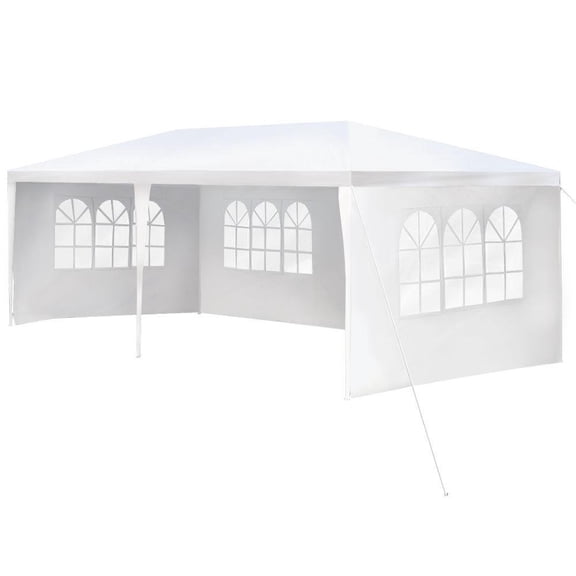 FDW 10' x 20' White Outdoor Canopy, Waterproof Corrosion Resistant Easy Setup