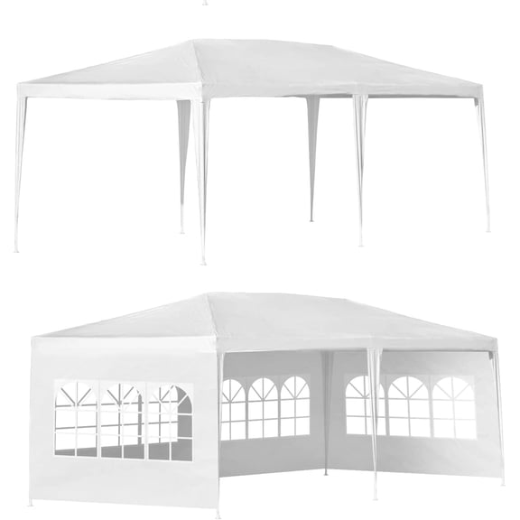 FDW 10'x20' Outdoor Canopy Party Wedding Tent Garden Gazebo Pavilion Cater Events -4,white