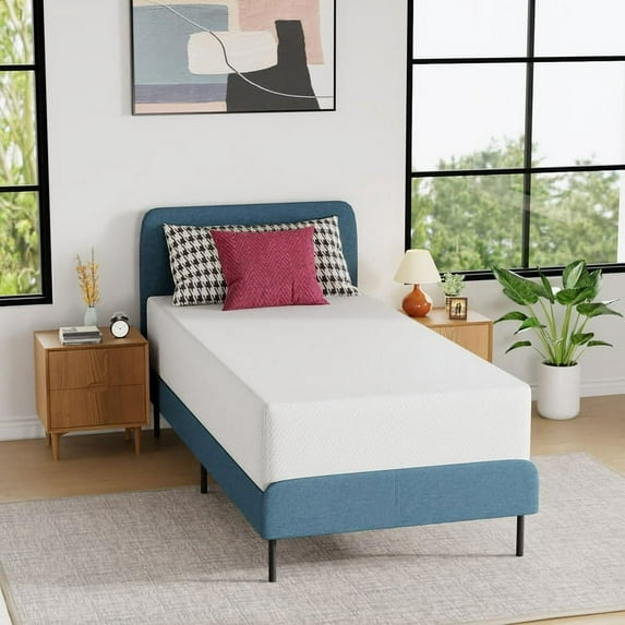FDW 12 inch Gel Memory Foam Mattress Medium Firm Mattresses for Cool Sleep Relieving Pressure Relief CertiPUR-US Certified Mattress in a Box,Twin XL/California King