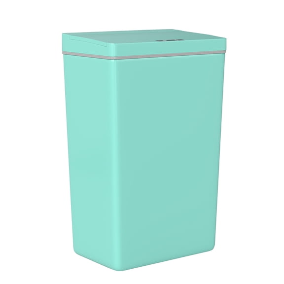 FDW 13 Gallon Polypropylene Automatic Trash Can, Touch Free with Lid for Home/Office(Blue)