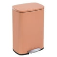 thumbnail image 1 of FDW 13 Gallon Stainless Steel Step Kitchen Trash Can with Lid, Fingerprint-Proof for Indoor(Pink), 1 of 7