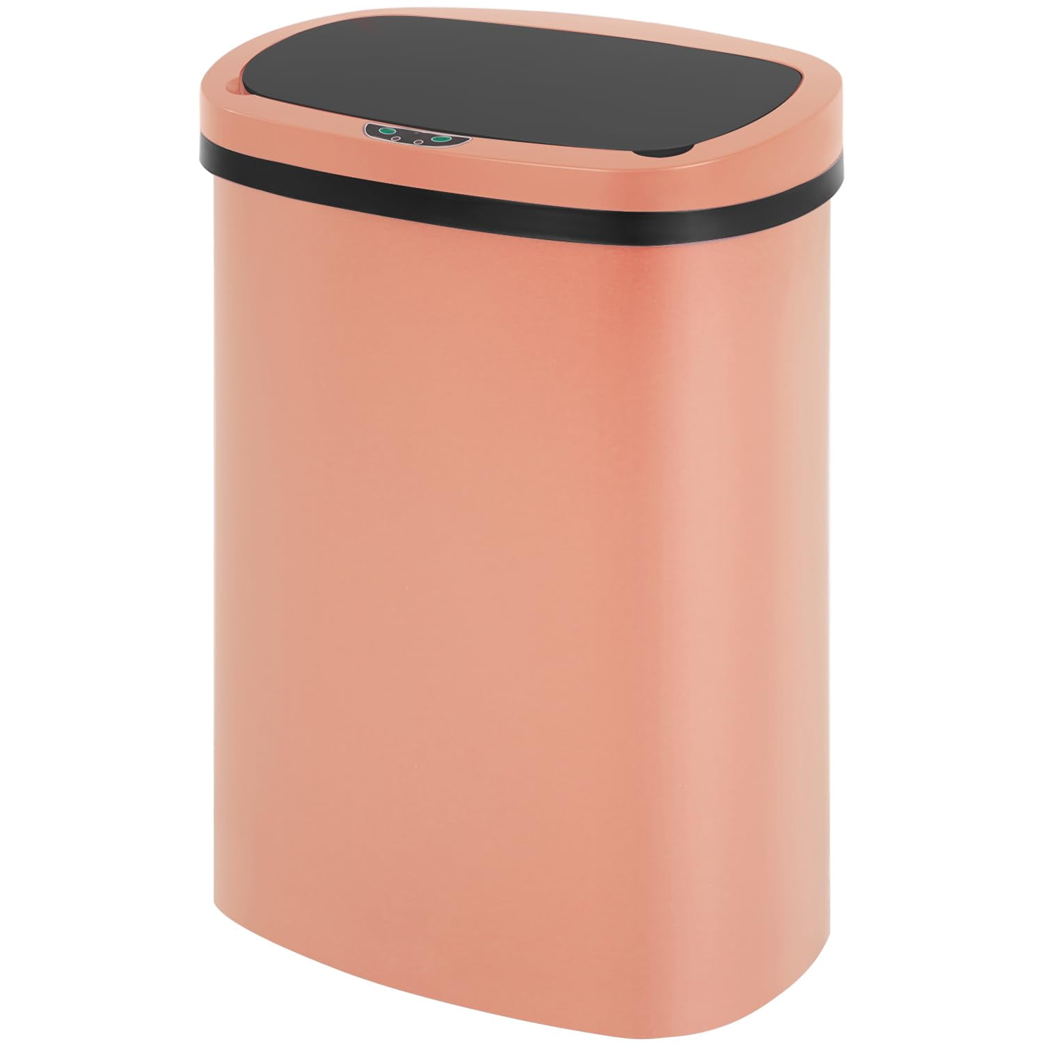 FDW 13Gal Touchless Trash Can - Auto Lid, High-Capacity for Kitchen/Office，(1, Pink)
