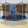 thumbnail image 1 of FDW 14 ft Trampoline with Safety Enclosure Net Combo Bounce Jump Outdoor,330lbs Capacity(Blue), 1 of 2