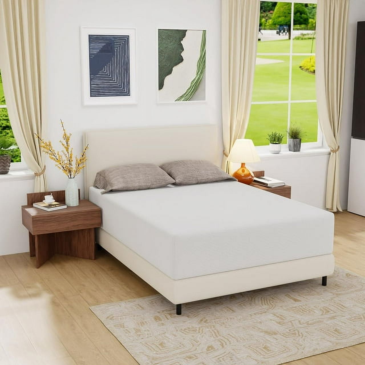 "FDW Gel Memory Foam Mattress 14"", Medium Firm, Cool Sleep, Plush Comfort, CertiPURUS