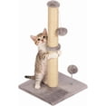 thumbnail image 1 of FDW 22 Inch Cat Scratching Post Cat Scratcher Natural Sisal Rope Scratch Post Kitten Trees with Hanging Ball for Indoor Cats ,Light Gray, 1 of 7