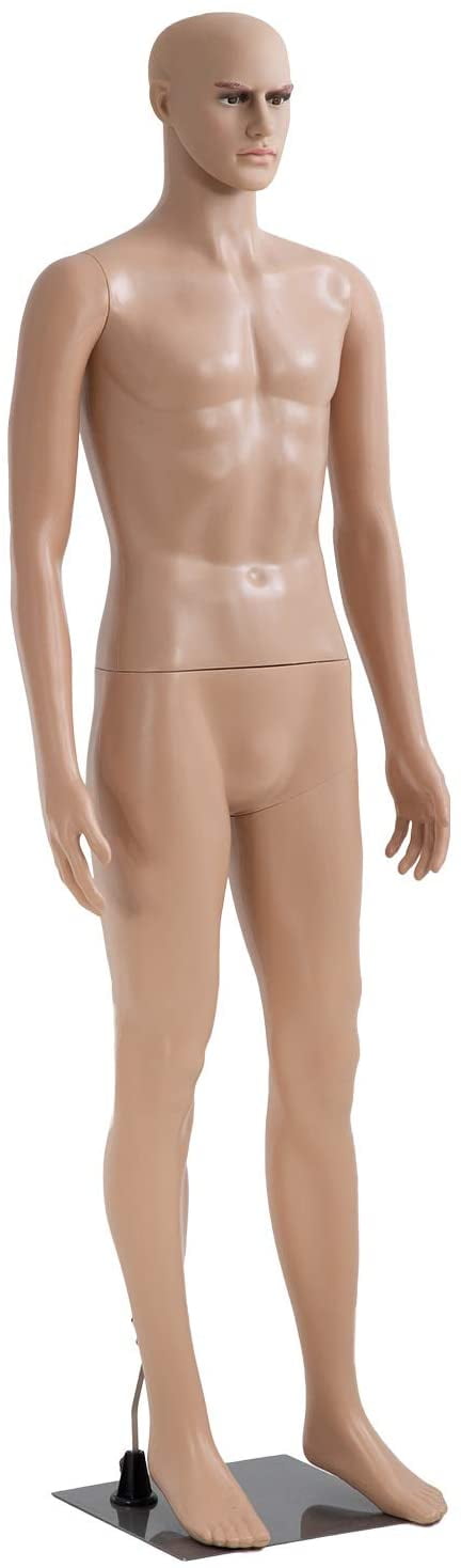 FDW 38"x30"x73" Polypropylene Adjustable Mannequin with Rotating Head & Arms