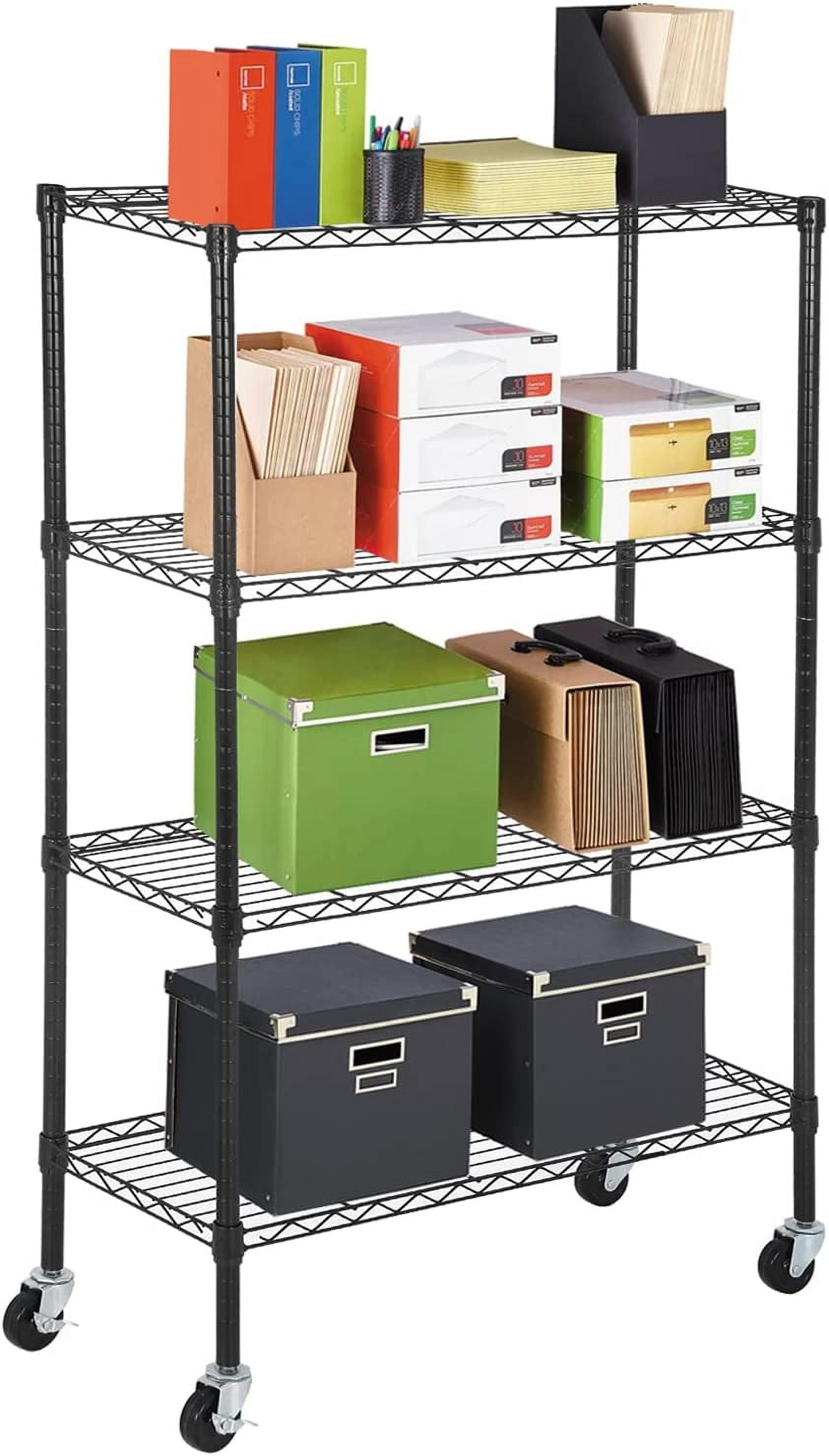 Zimtown 5-Tier Adjustable Metal Storage Rack, Heavy Duty