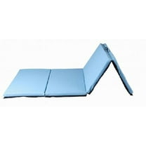 FDW 4'x8'x2" New Folding Panel Gymnastics Mat, Perfect for Indoor/Outdoor Exercise(Blue)