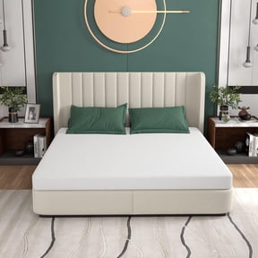FDW 5 Inch Gel Memory Foam Mattress Medium-Firm Mattress for Pressure Relief & Cooler Sleep Mattress for Kid Adults CertiPUR-US Certified Mattress in a Box, Queen