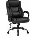 thumbnail image 1 of FDW 500lb Ergonomic Office Chair, Big & Tall PU Leather Desk Chair with Headrest , Black, 1 of 7