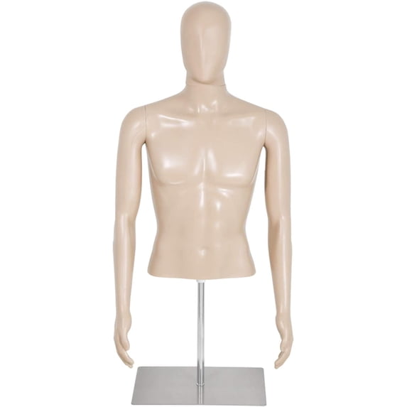 FDW 59"H New Polypropylene Male Mannequin with Stable Base, Perfect for Display