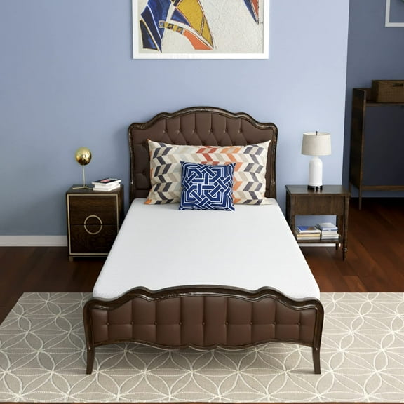 PayLessHere 6 Inch Green Tea Cooling Gel Memory Foam Mattress,Medium-Firm,Twin