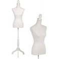 thumbnail image 1 of FDW 67 "H Polypropylene New Female Mannequin with Stable Stand, Perfect for Display(White), 1 of 7