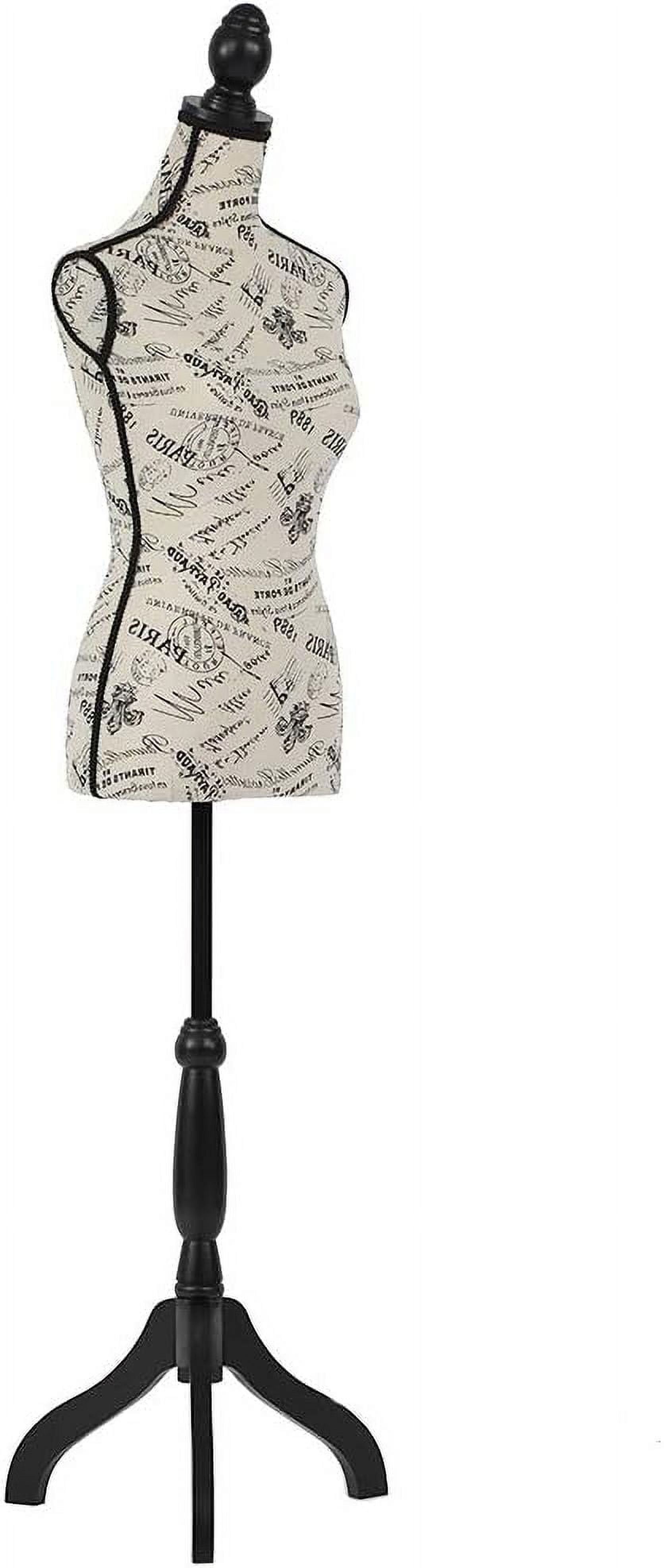 FDW 67 "H Polypropylene New,Adult Female Mannequin ,Wooden Tripod Stand, Perfect for Display