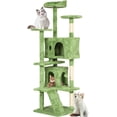 thumbnail image 1 of FDW 70in Cat Tree Tower, Scratch Posts, Condo, Toys,Perfect for Active Cats,Green, 1 of 7