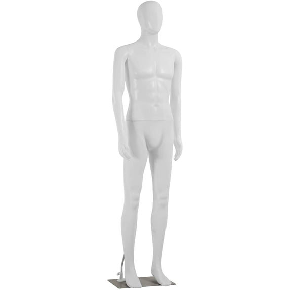 FDW 73 inch Adjustable Male Mannequin with Stable Base Stand, Perfect for Display