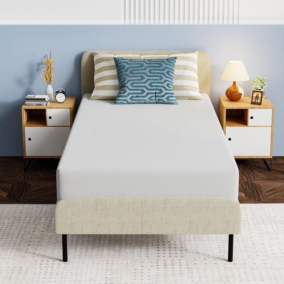 FDW 8" Twin XL Medium Firm Gel Memory Foam Mattress with Pressure Relief