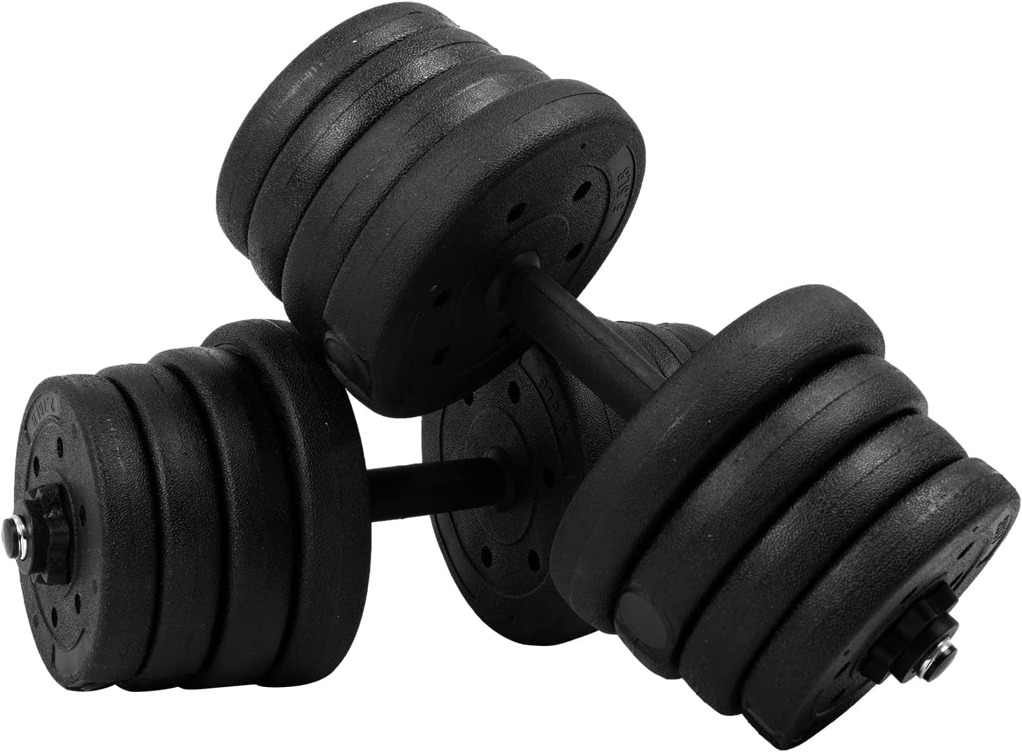 FDW Adjustable Dumbbell Sets 2 in 1 Free Weights Dumbbells with Anti