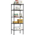 FDW Adjustable Metal Storage Shelf for Adults,Black