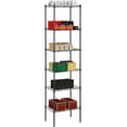 thumbnail image 1 of FDW Adjustable Storage Shelves Metal Storage Shelf fo adults(Black, 16.7L×11.8W×63.6H), 1 of 7