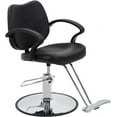thumbnail image 1 of FDW Classic Hydraulic Barber Chair, for Salon Beauty Spa Haircutting Hair Styling, Barber Shop Equipment, Heavy Duty Frame (Black), 1 of 7