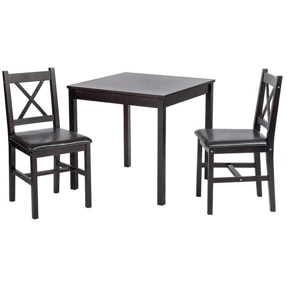 FDW Dining Kitchen Table Dining Set Dining Room Table Set Table And Chair For 2 Person,Brown