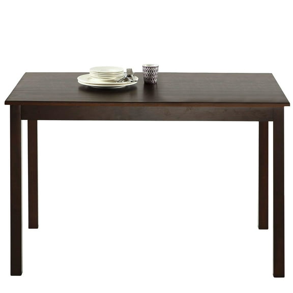 FDW Dining Kitchen Table for Small Spaces Rectangular Modern,Brown