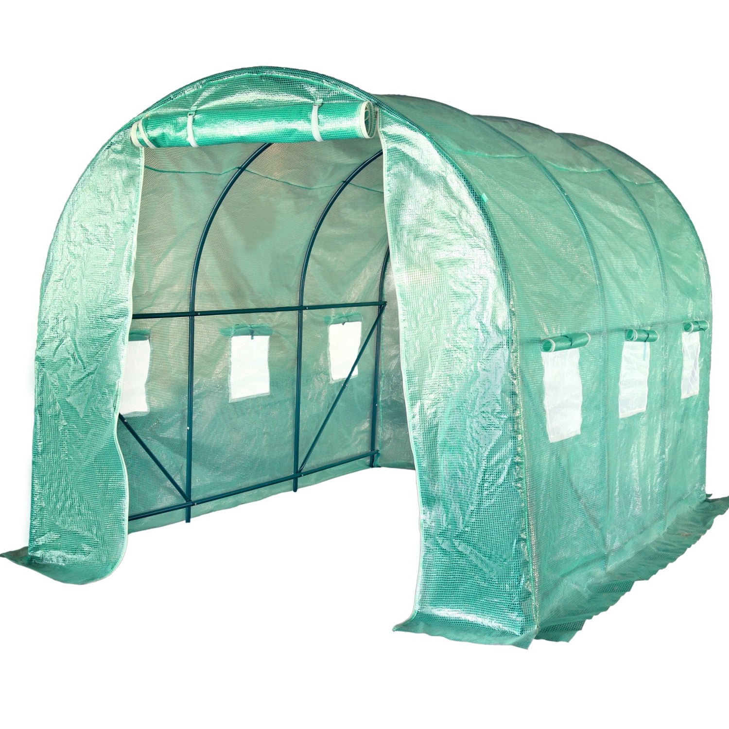 FDW Outdoor Greenhouse Kit, Portable Walk-in, Size L9.8'xW6.5'xH6