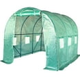thumbnail image 1 of FDW Greenhouse for Outdoors Greenhouse Walk-in Green House L9.8'xW6.5'xH6.5' Plastic Mini Greenhouse Kit Indoor Portable Greenhouse Plant Shelves Tomato Herb Canopy for Patio,Green, 1 of 7