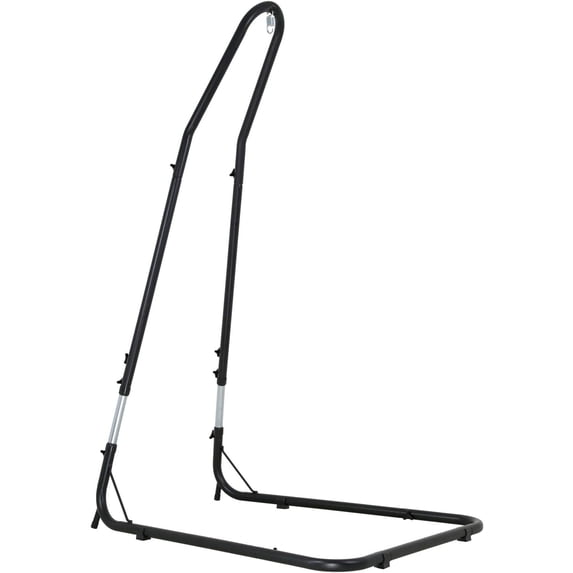 FDW Hammock Chair Stands hammock stands Hanging Hammock Stands Outdoor Solid Steel hammock Stand Only for Hanging Hammock Air Porch Swing Chair Indoor,Black